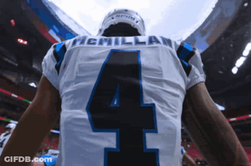 Man In McMillan Jersey Number 4 GIF