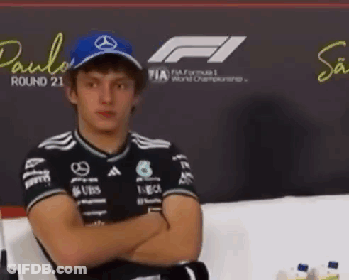 Man In Mercedes Hat Arms Crossed GIF