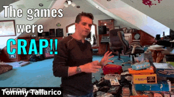 Man In Messy Room Saying The Games Were Crap GIF