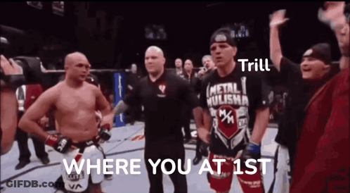 Man In Metal Hulisha Shirt In Boxing Ring GIF
