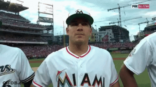 Man In Miami Jersey Before Crowd GIF