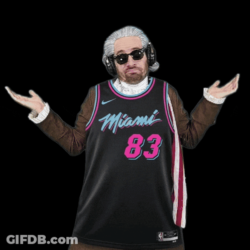 Man In Miami Jersey Number 83 GIF