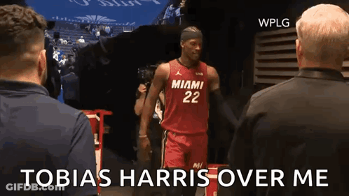 Man In Miami Jersey Tobias Harris Over Me GIF