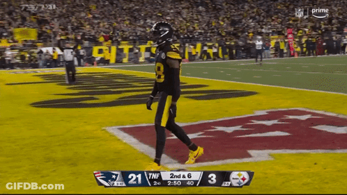Man In Michigan Football Jersey Number 14 GIF