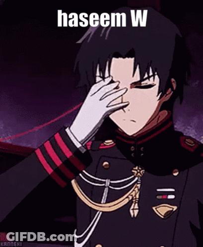 Man In Military Uniform Adjusting Hair With Red String GIF