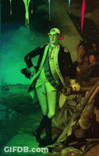 Man In Military Uniform And Red Hat GIF