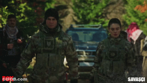 Man In Military Uniform Hazir Misin Fox Logo GIF