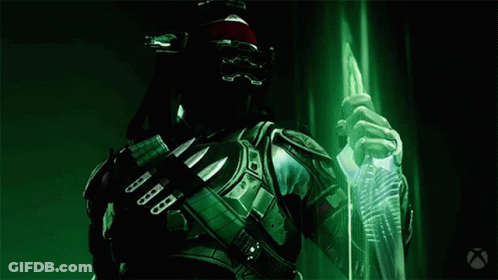 Man In Military Uniform Holding Glowing Object GIF