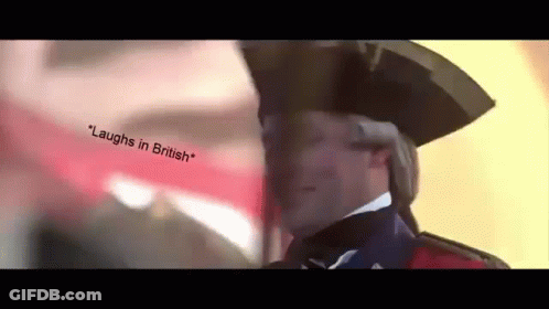 Man In Military Uniform Laughing British GIF