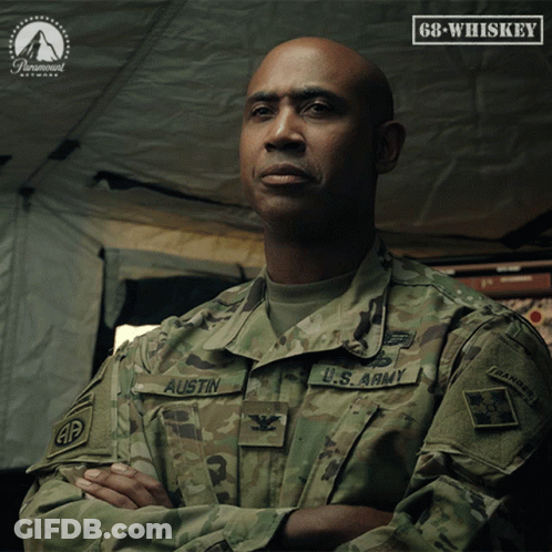 Man In Military Uniform Named Austin GIF