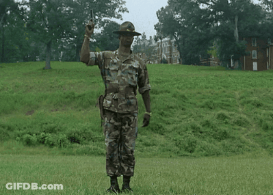 Man In Military Uniform Now What We Have Here Is A Failure To Communica GIF