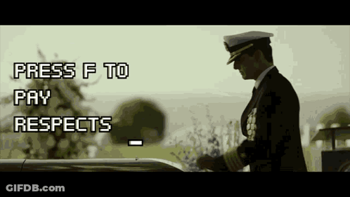 Man In Military Uniform Press F To Pay Respects GIF