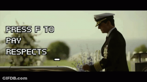 Man In Military Uniform Press F To Pay Respects GIF