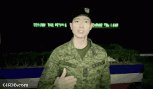 Man In Military Uniform Saluting Freedom Sign GIF