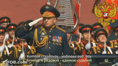 Man In Military Uniform Saluting GIF