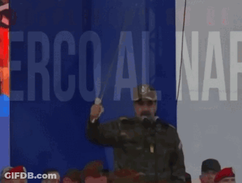 Man In Military Uniform Saying Erco Al Naf GIF