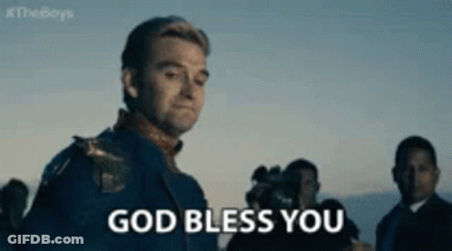Man In Military Uniform Saying God Bless You GIF
