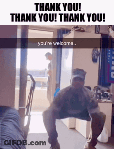 Man In Military Uniform Saying Thank You GIF