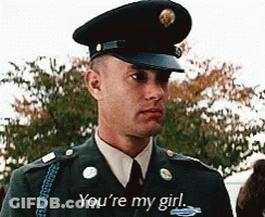 Man In Military Uniform Saying You're My Girl GIF