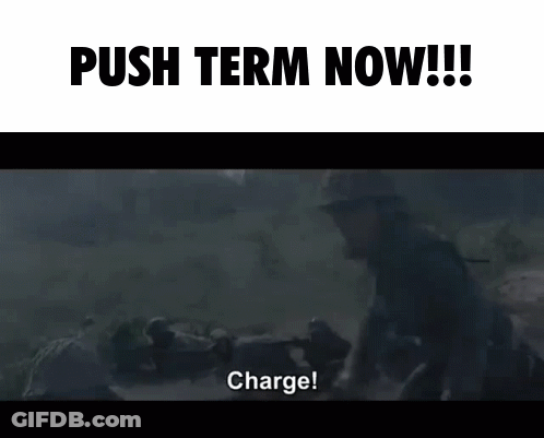 Man In Military Uniform Says Push Term Now GIF