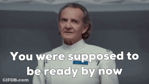 Man In Military Uniform Says You Were Supposed To Be Ready By Now GIF