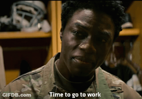 Man In Military Uniform Time To Go To Work GIF