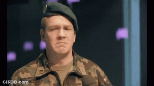 Man In Military Uniform U.S.A GIF