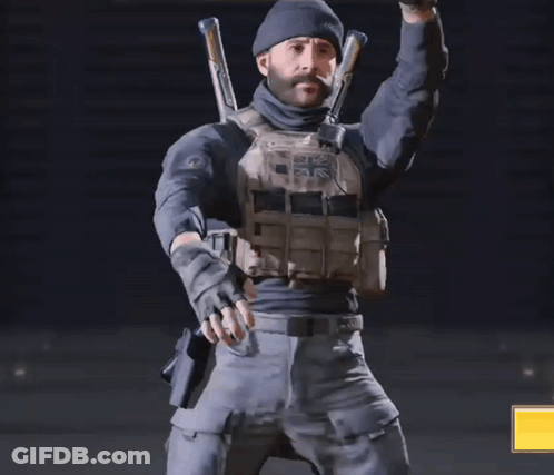 Man In Military Uniform With British Flag GIF