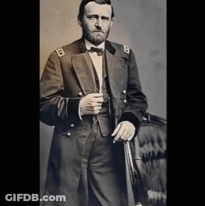 Man In Military Uniform With Letter B On Sleeve GIF