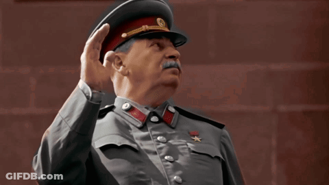 Man In Military Uniform With Medal GIF