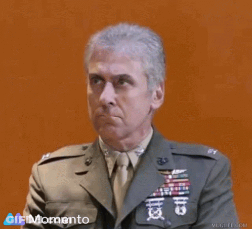 Man In Military Uniform With Momento GIF