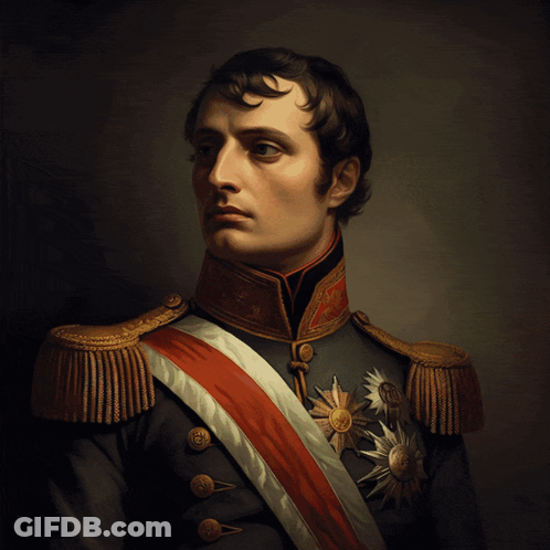 Man In Military Uniform With Rainbow Sash GIF