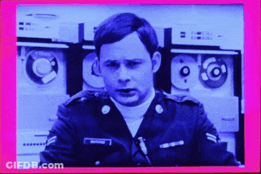 Man In Military Uniform With Smith Name Tag GIF
