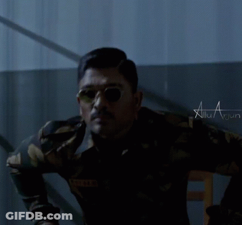 Man In Military Uniform With SNCCS Patch GIF