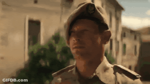 Man In Military Uniform With U.S. Army Badge GIF