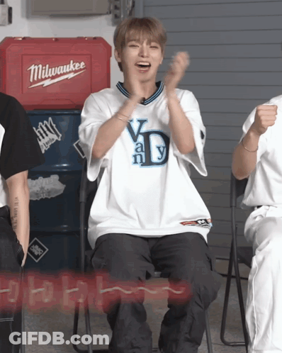 Man In Milwaukee Shirt Clapping GIF