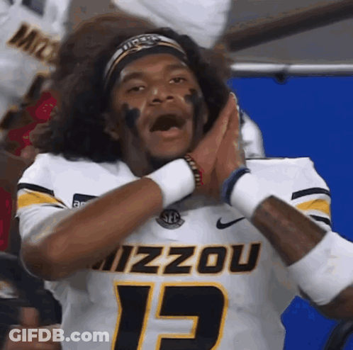 Man In Mizzou Jersey Number 15 GIF