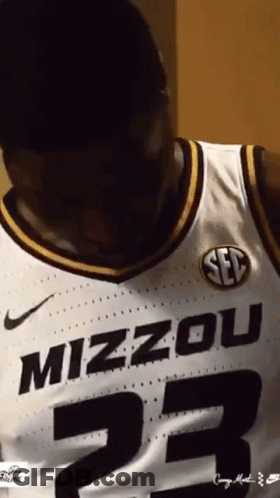 Man In Mizzou Jersey Number 23 GIF