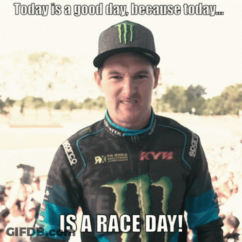 Man In Monster Shirt Says Good Day GIF