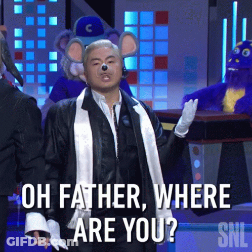 Man In Mouse Costume Asking Where Are You GIF