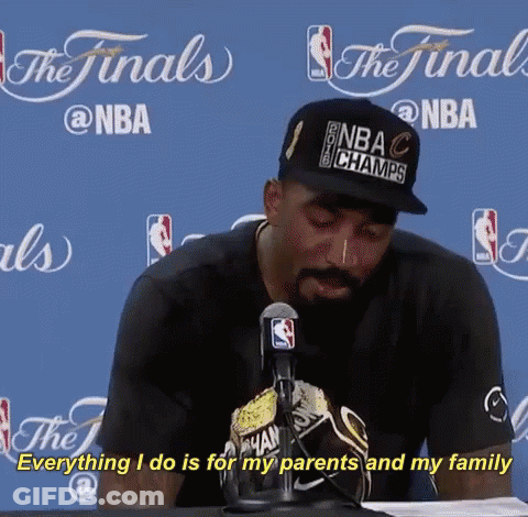Man In NBA Hat Talking Into Microphone GIF