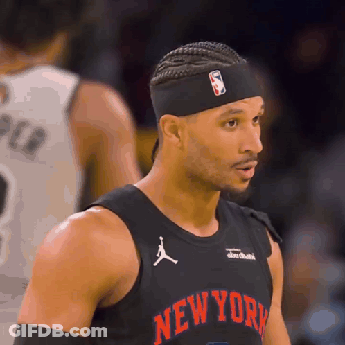 Man In New York Jersey And Headband GIF