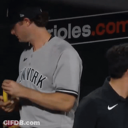 Man In New York Jersey At Sign GIF