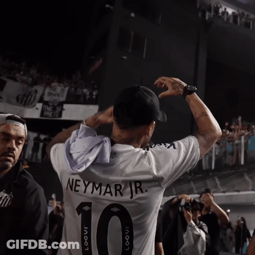 Man In Neymar Jr Shirt GIF