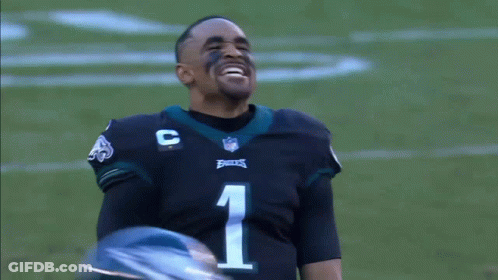 Man In NFL Jersey Number 1 GIF