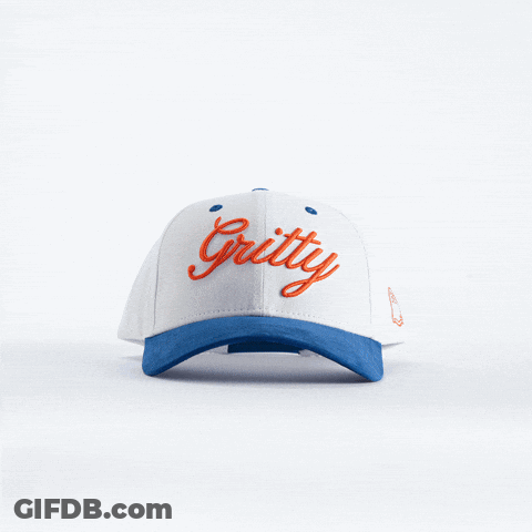 Man In Nike Hat And Blue Shirt GIF