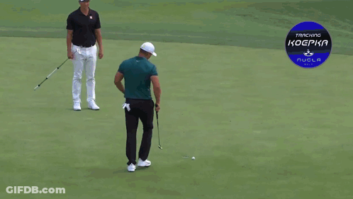 Man In Nike Hat Holding Golf Club GIF