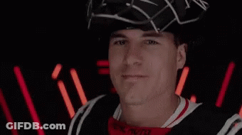 Man In Nike Helmet And Chicago Jersey GIF