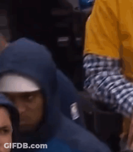 Man In Nike Hoodie And Sweatpants GIF