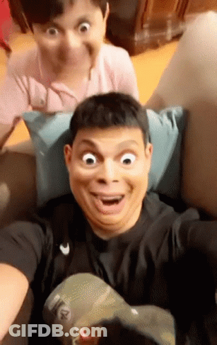 Man In Nike Shirt Making Funny Face GIF